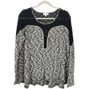 Umgee Open Weaver Sweater Slouchy Crochet